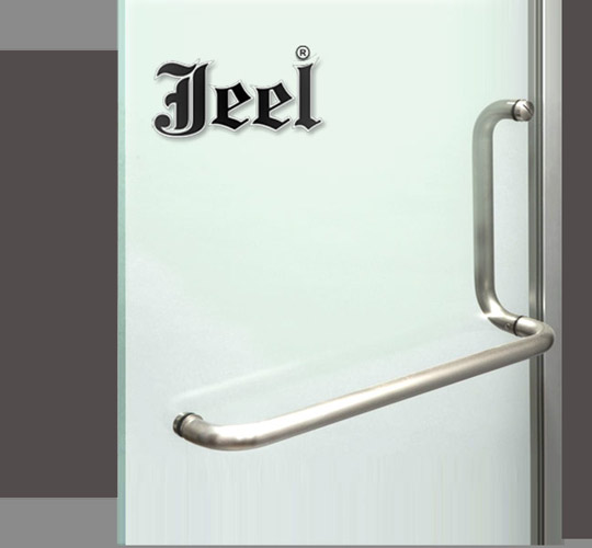 SS Glass Door Shower Handle with Towel Rod Manufacturers - Suppliers Rajkot